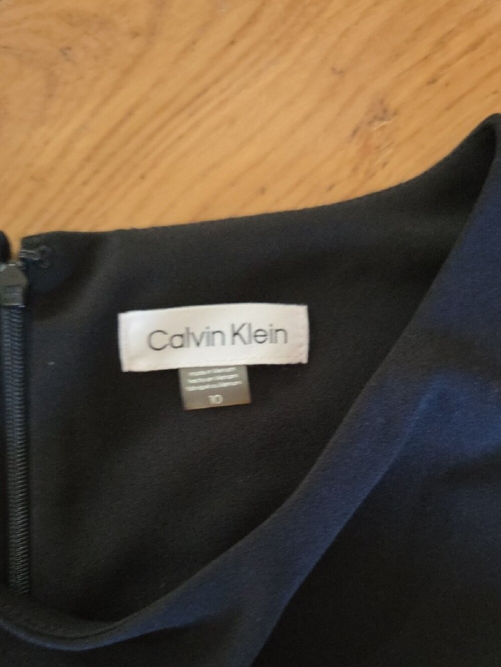 Calvin Klein Black Wide-Leg Jumpsuit with Tie Waist - Picture 2 of 5